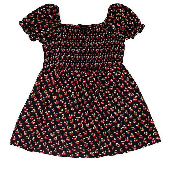 Hot Topic Cherry Skull Smocked Dress - Picture 2 of 8